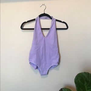 Lilac Bodysuit American Apparel